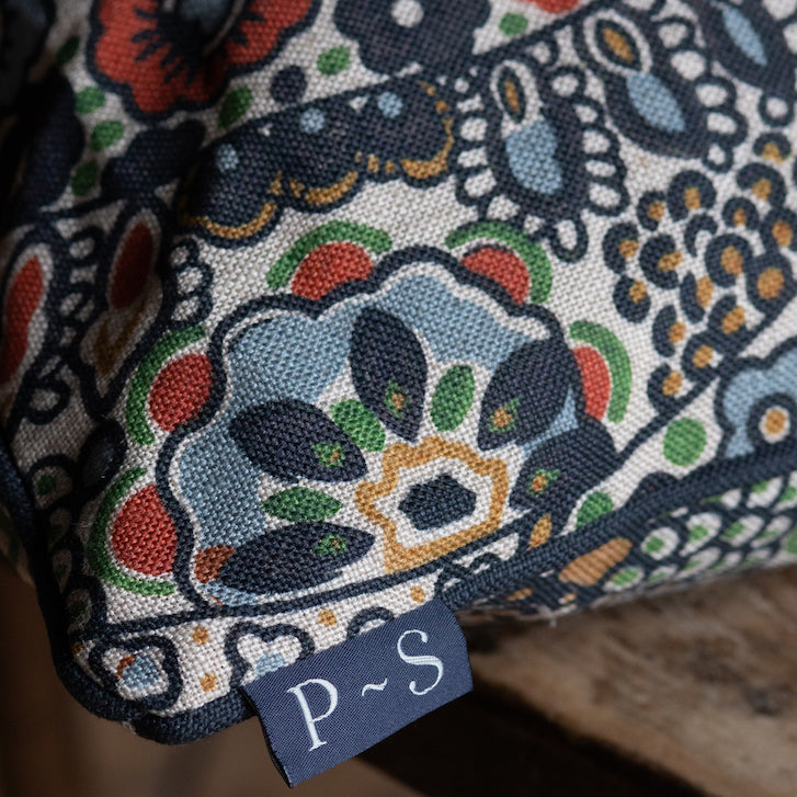 kyoto woodblock cushion