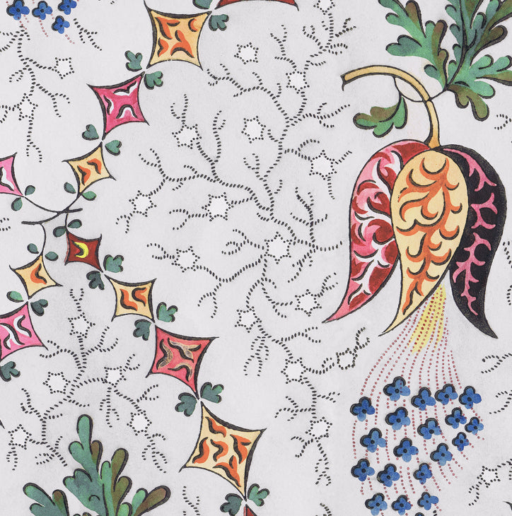 Harlequin wallpaper in folk