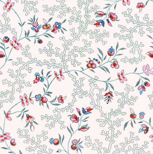 Coral & Fauna Wallpaper in rainbow colours