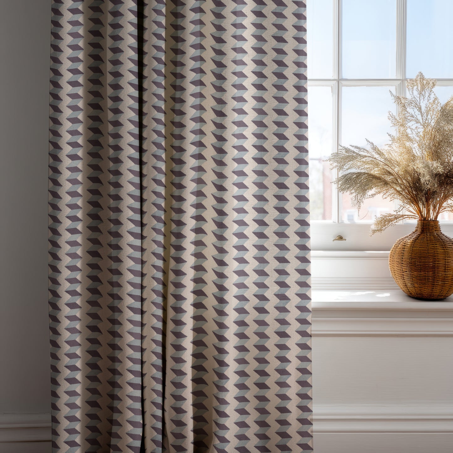 Escher Stripe - Ombre De Lune - Fabric