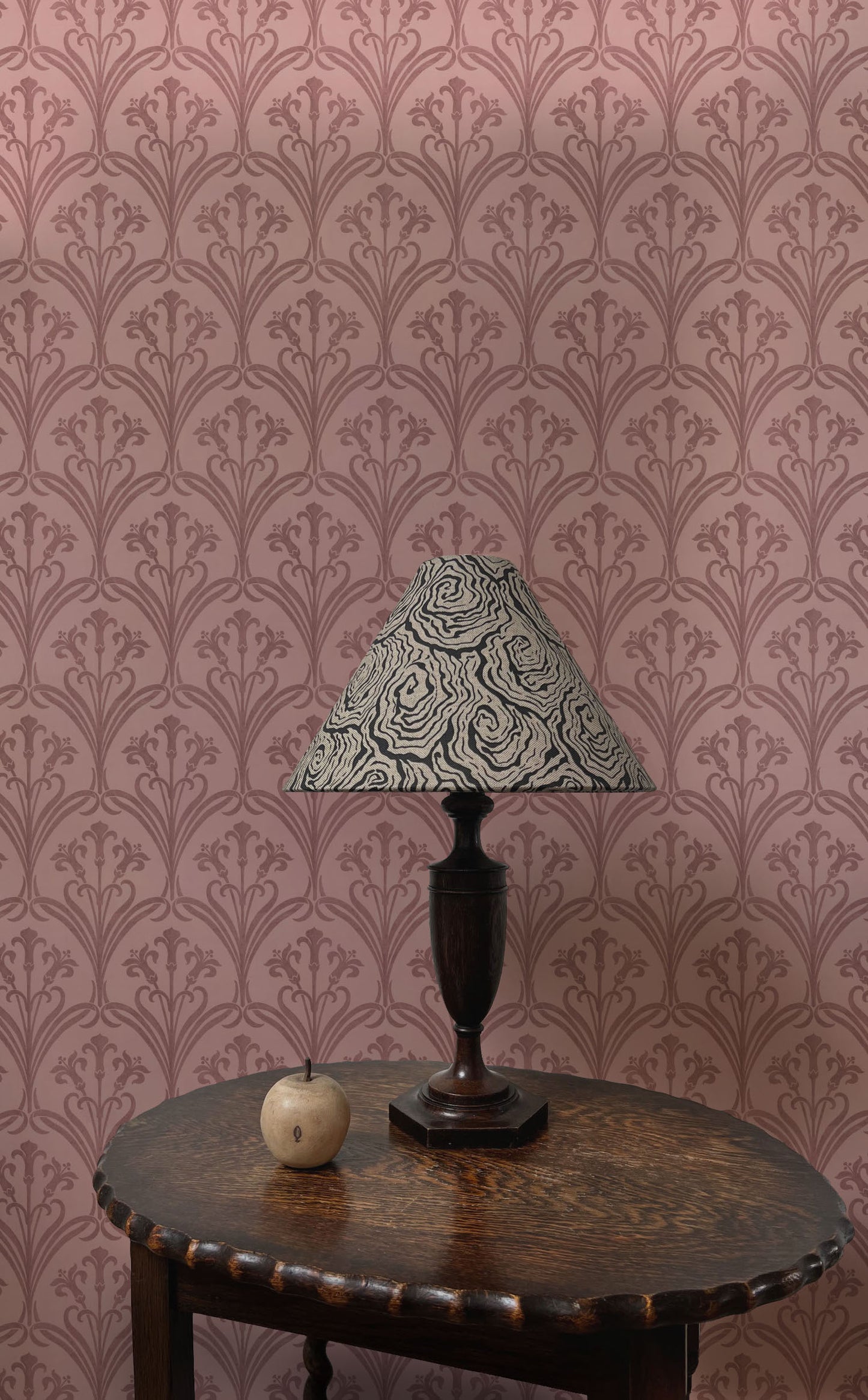 Fleur De Lis - Bourbon Blush - Wallpaper