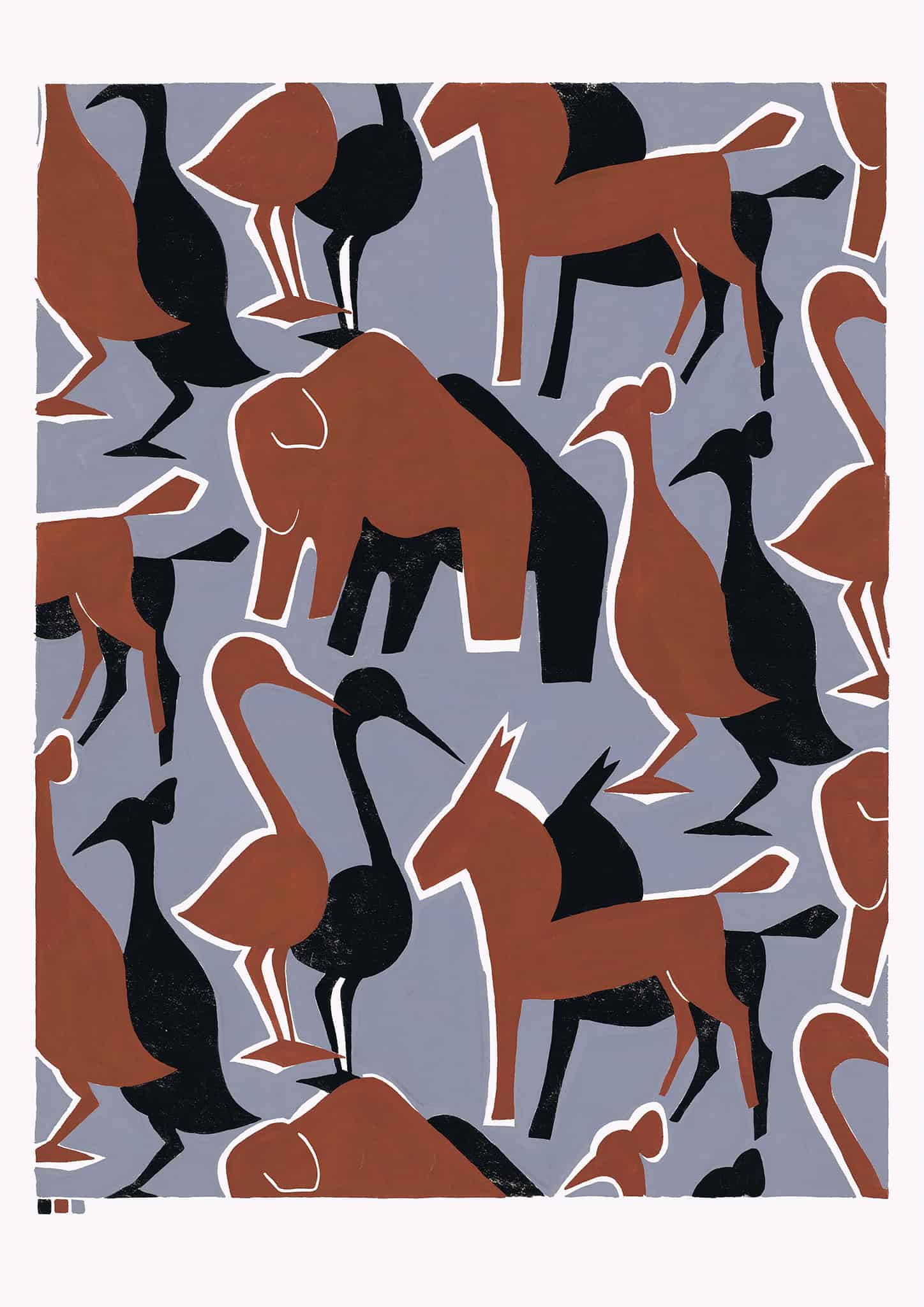 Cutout Safari - Vintage Archive Poster Prints