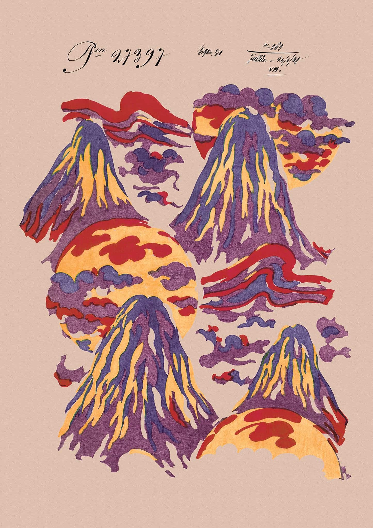 Mount Lucio Vintage Archive Print