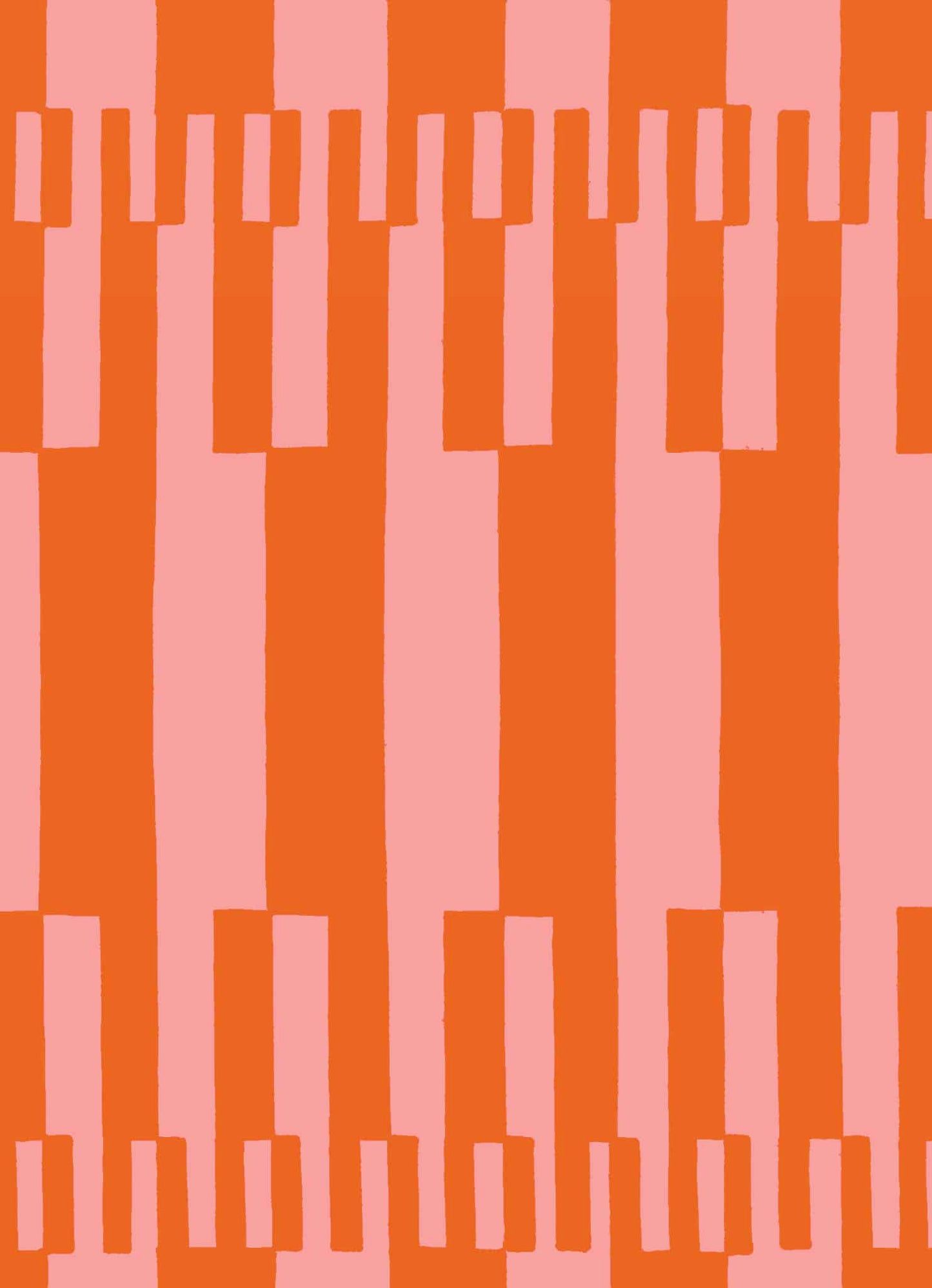 Pixel Piano - Blush - Vintage Archive Poster Prints
