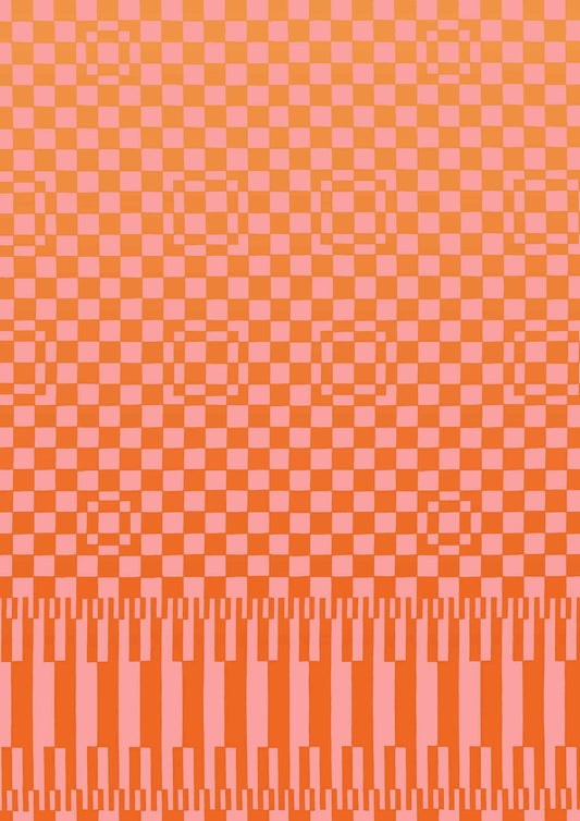 Pixel Piano - Blush - Vintage Archive Poster Prints