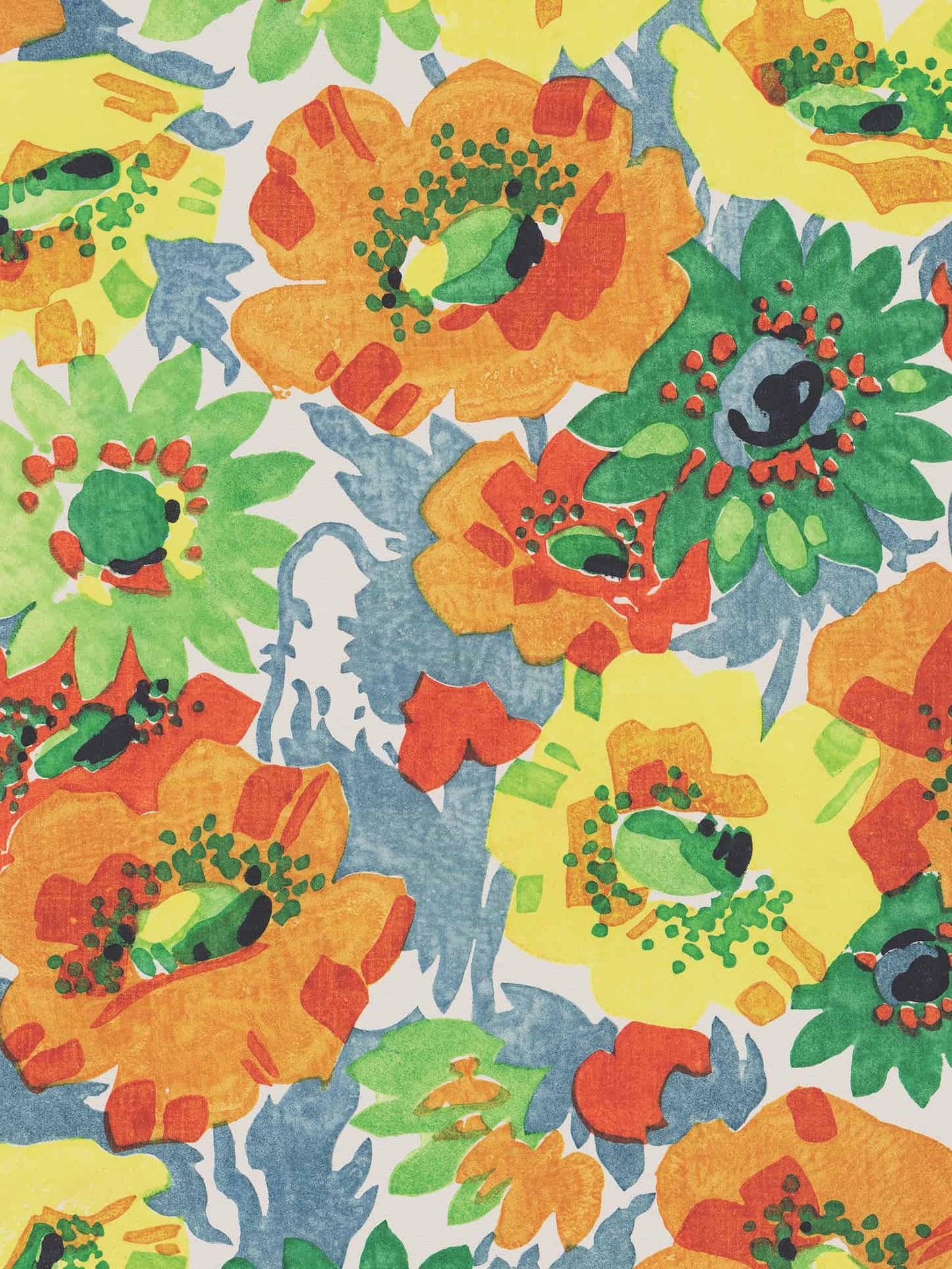 Summer Poppies - Vintage Archive Poster Prints