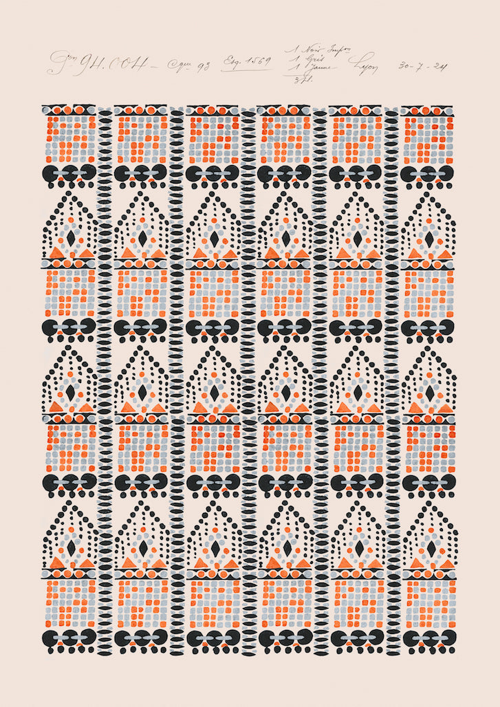 No.083 - Beaded Deco 1924 - Vintage Archive Poster Prints