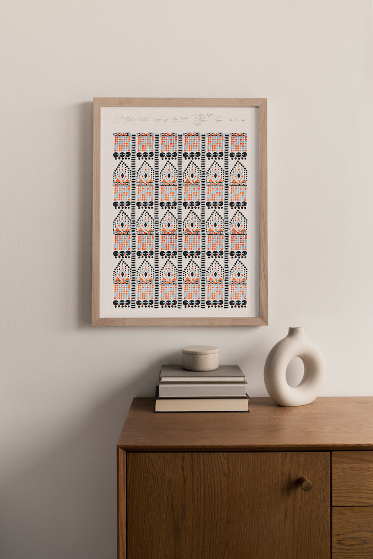No.083 - Beaded Deco 1924 - Vintage Archive Poster Prints