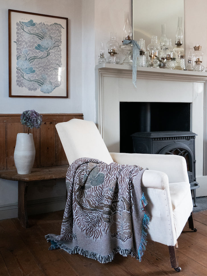 Nouveau Blossom Eco Woven Blanket