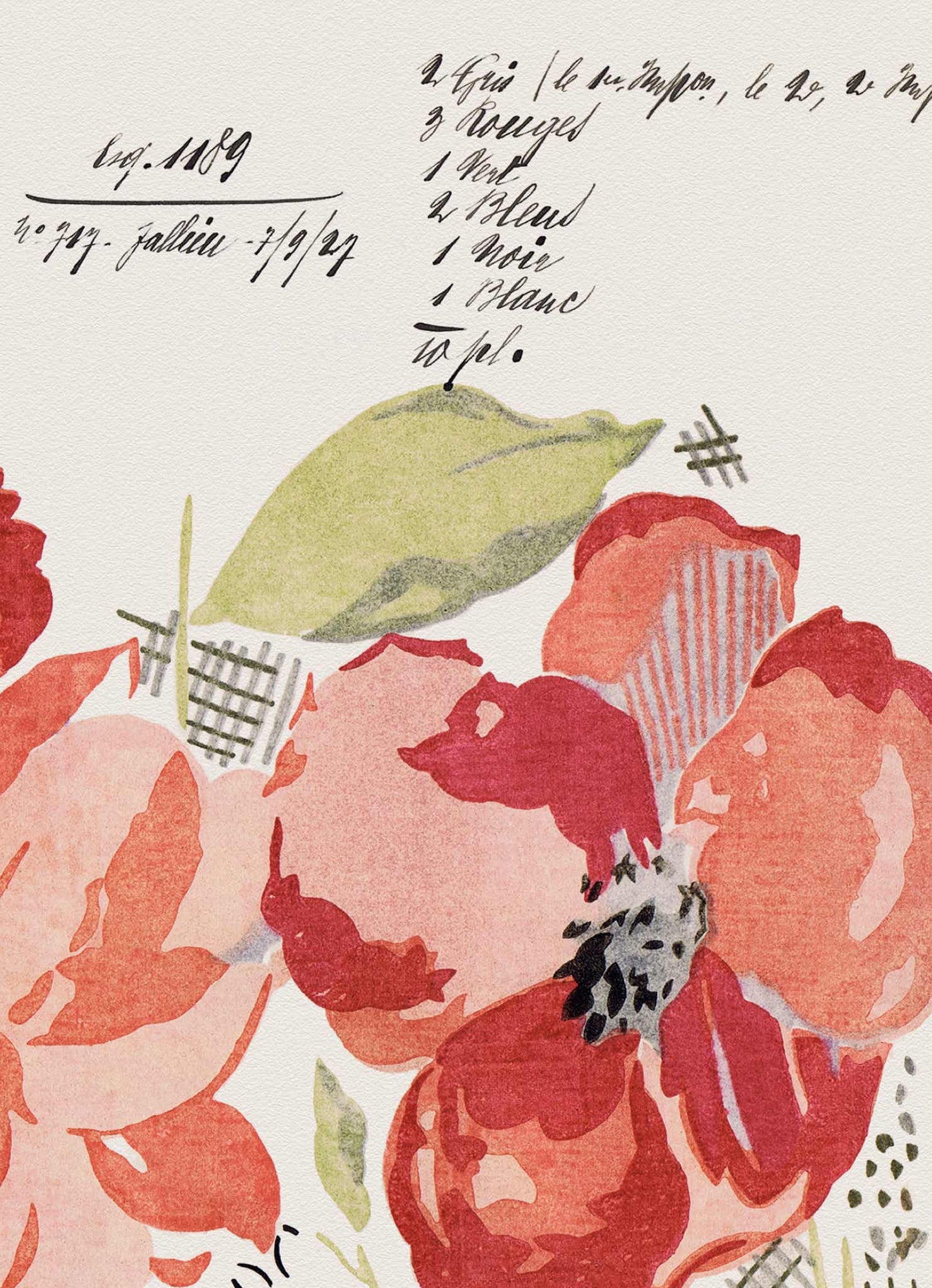No.044 - Bloomsbury Blooms - Vintage Archive Poster Prints
