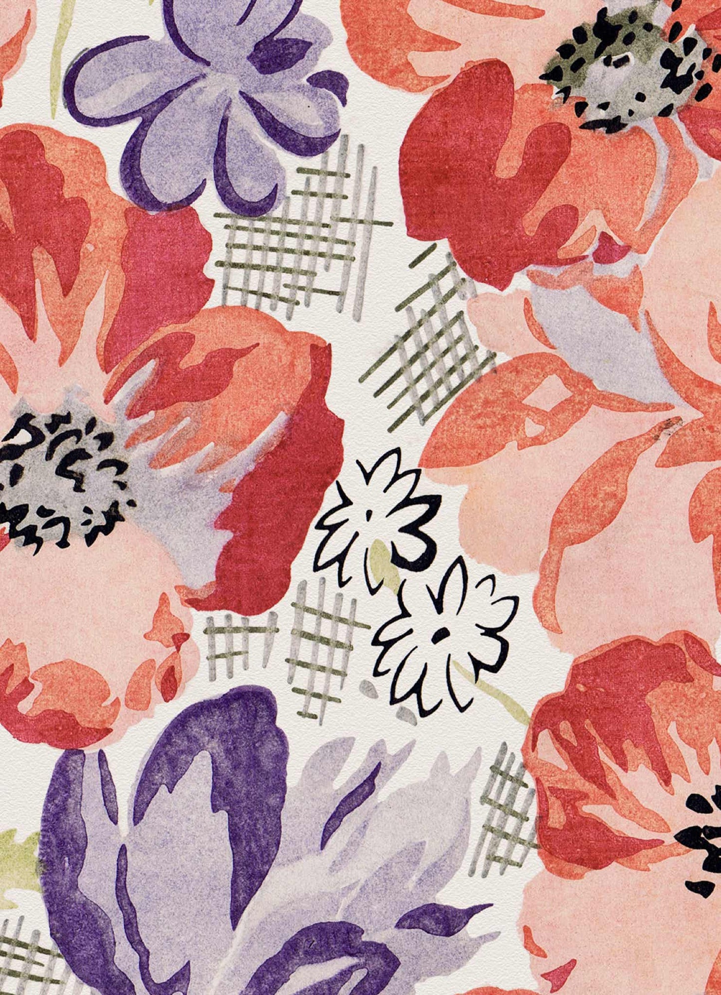 No.044 - Bloomsbury Blooms - Vintage Archive Poster Prints