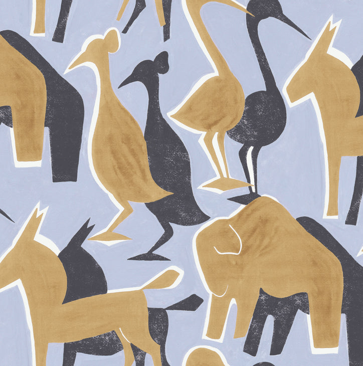 Cutout Safari wallpaper in earth