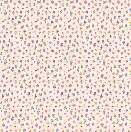 flower power wallpaper in rainbow colours
