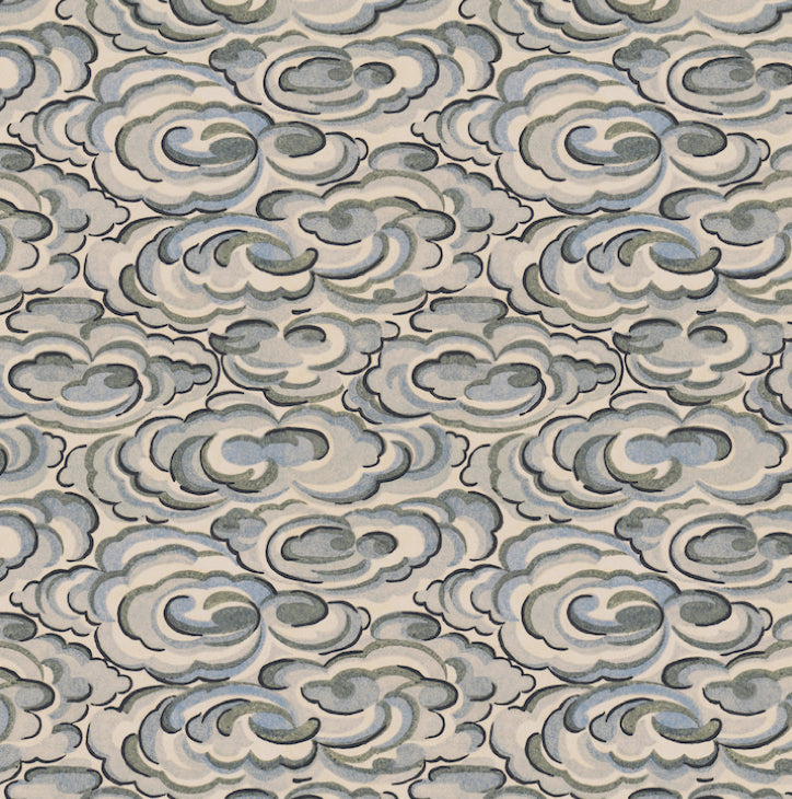 kumo clouds fabric wallpaper