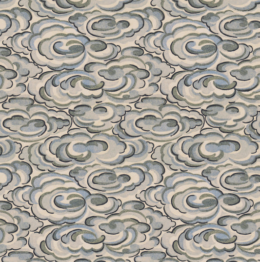 kumo clouds fabric wallpaper