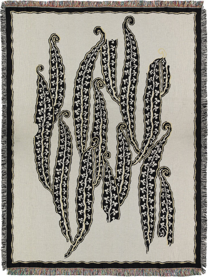 magic beans woven blanket
