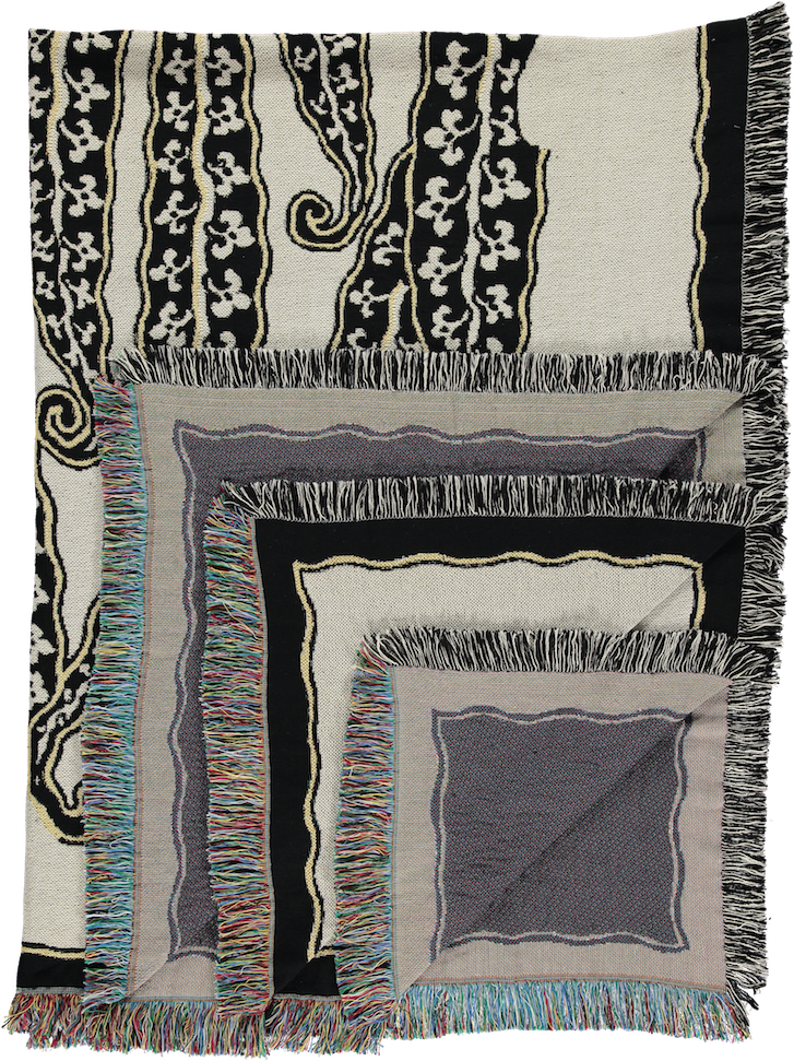 magic beans woven blanket