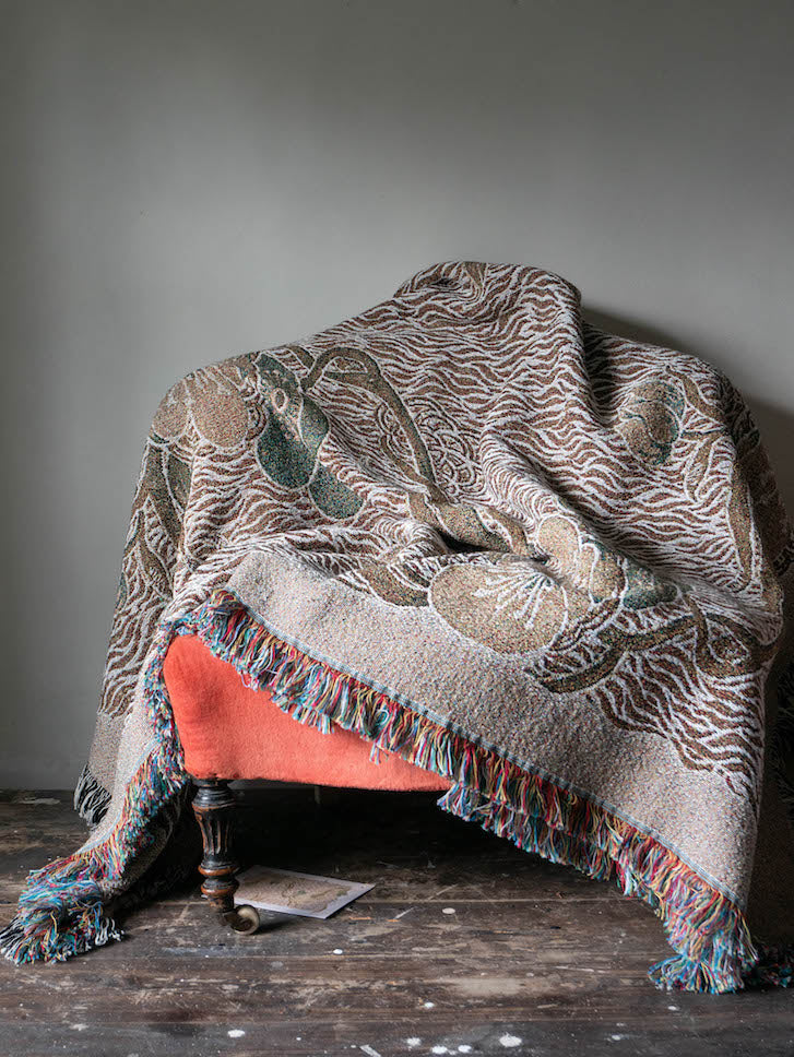 Nouveau Blossom Eco Woven Blanket