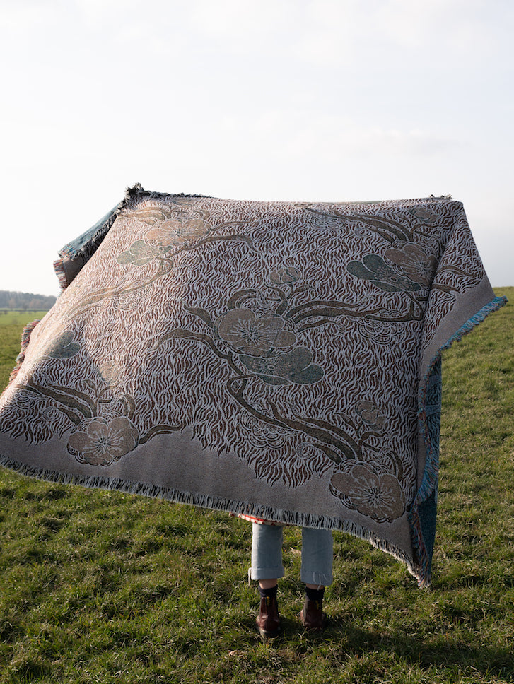 Nouveau Blossom Eco Woven Blanket