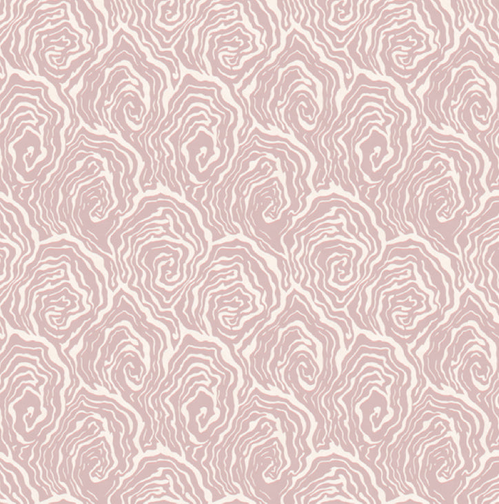 oyster vintage wallpaper in colourway venus pink