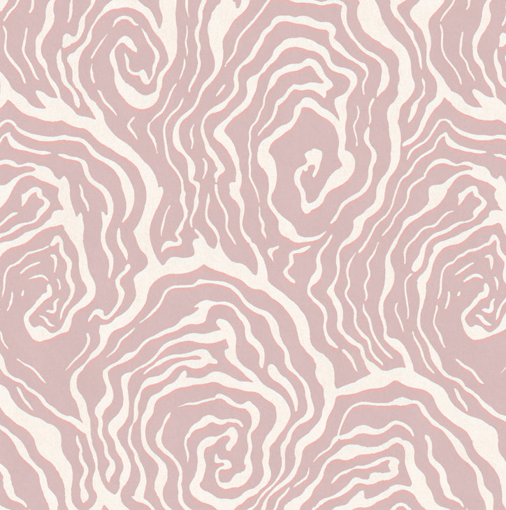 oyster vintage wallpaper in colourway venus pink