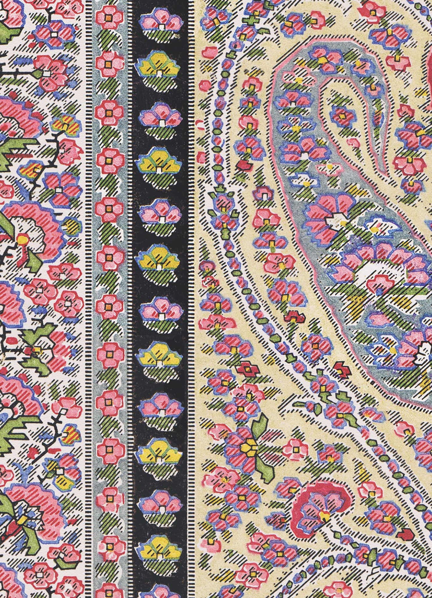 No.048 - Paisley Matrix - Vintage Archive Poster Prints