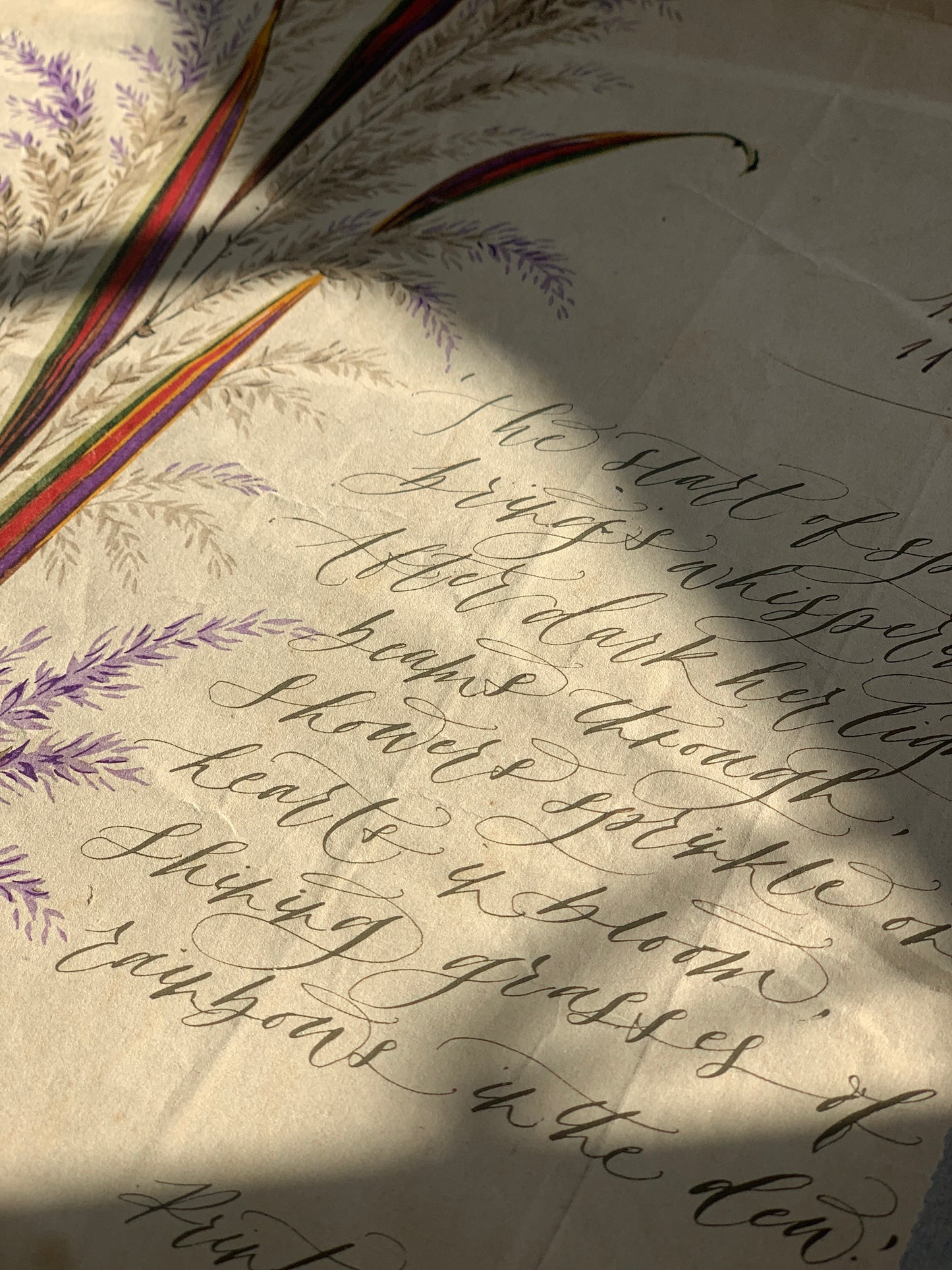 Rainbows In The Dew - The Originals - Calligraphy Collection