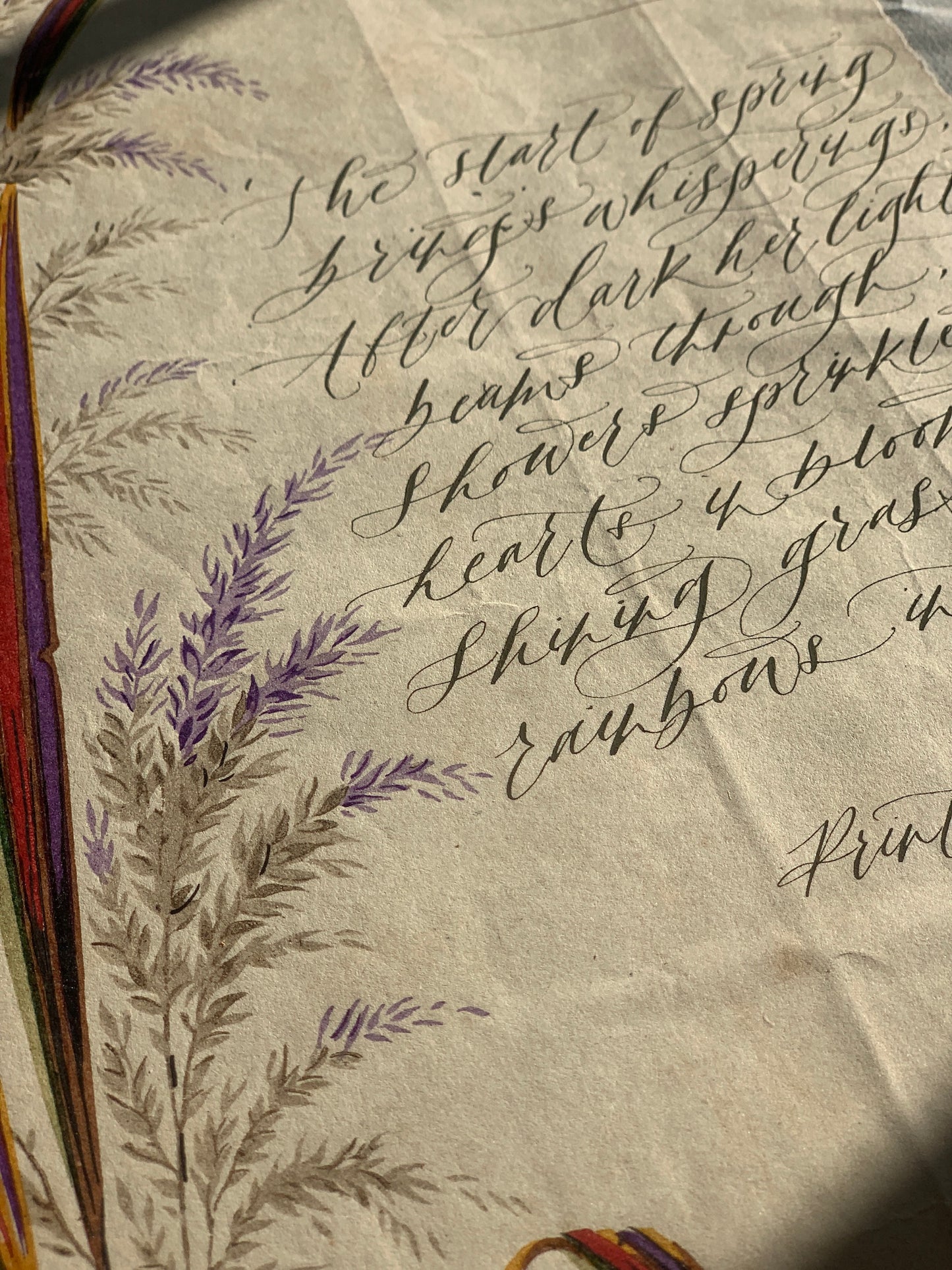 Rainbows In The Dew - The Originals - Calligraphy Collection