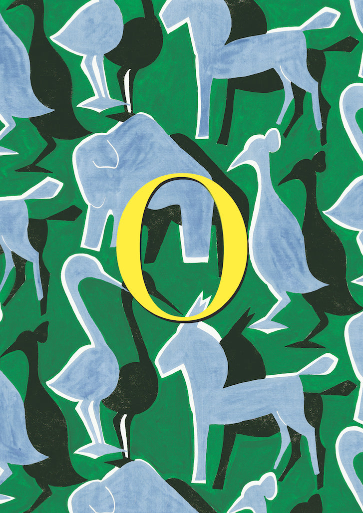 safari cutout alphabet print - bespoke