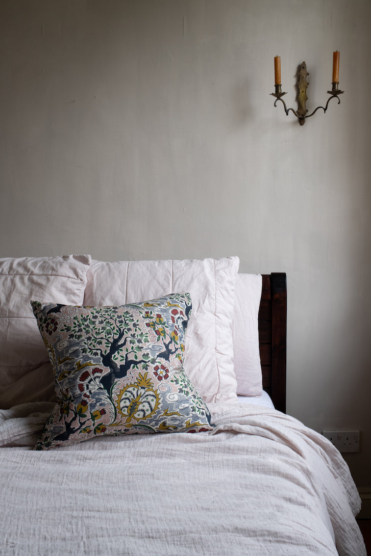 tree of life linen cushion