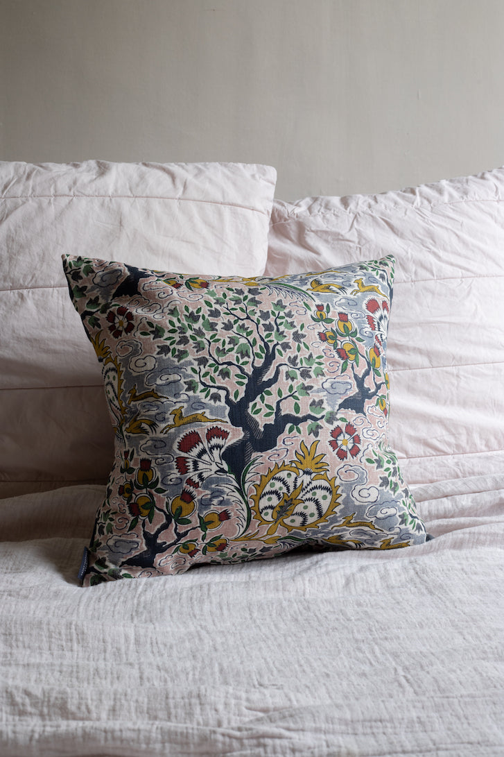 tree of life linen cushion
