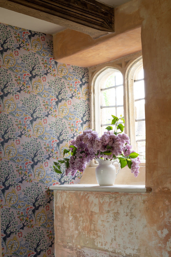 tree of life vintage wallpaper in colourway original