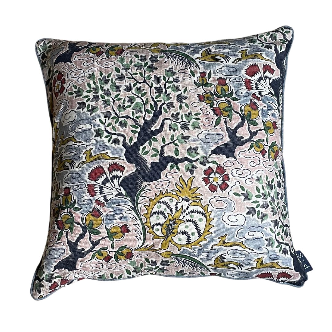 Tree of life Eden linen cushion