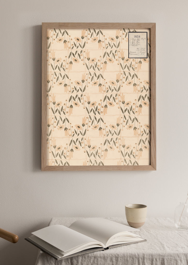 No.087 - Daisy Trellis - Vintage Archive Poster Prints