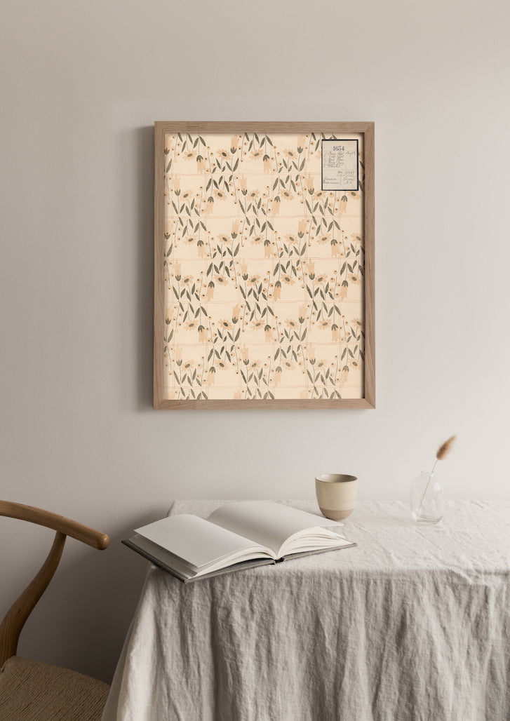 No.087 - Daisy Trellis - Vintage Archive Poster Prints