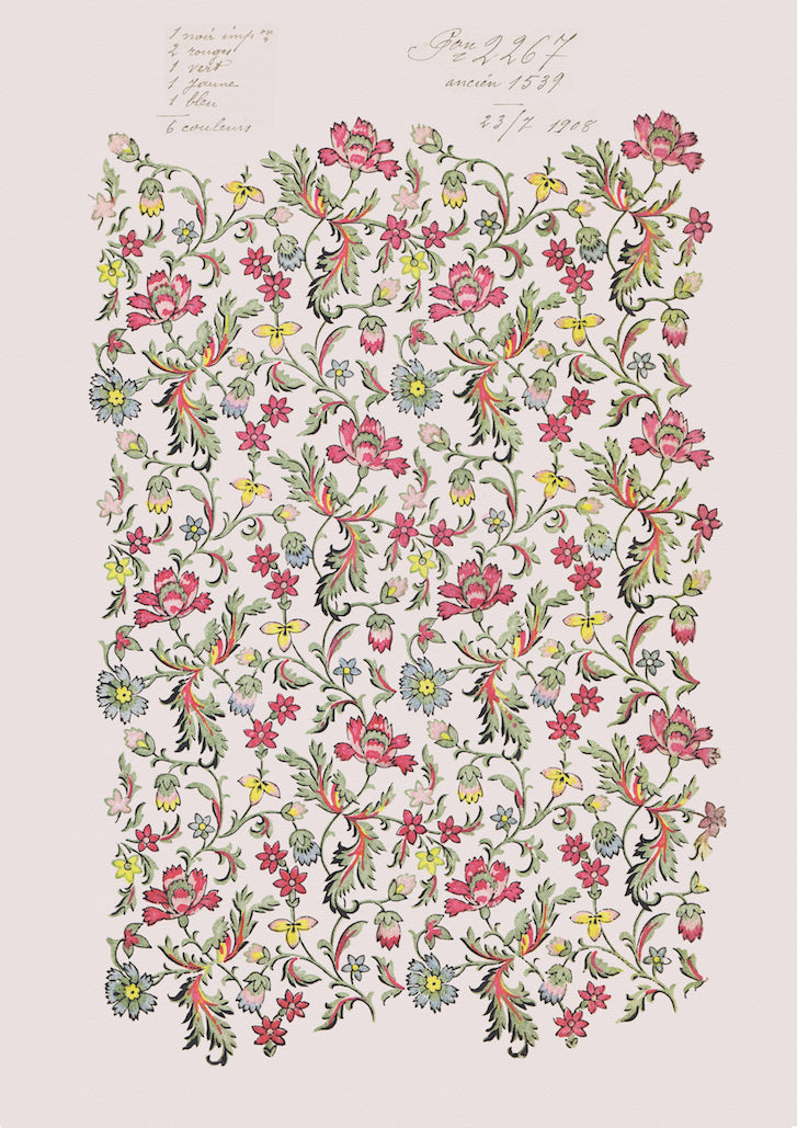 No.060 - Fleurie Folk - Vintage Archive Poster Prints