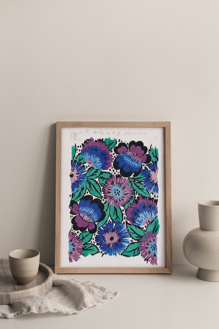 No.038 - Mood Indigo - Vintage Archive Poster Prints