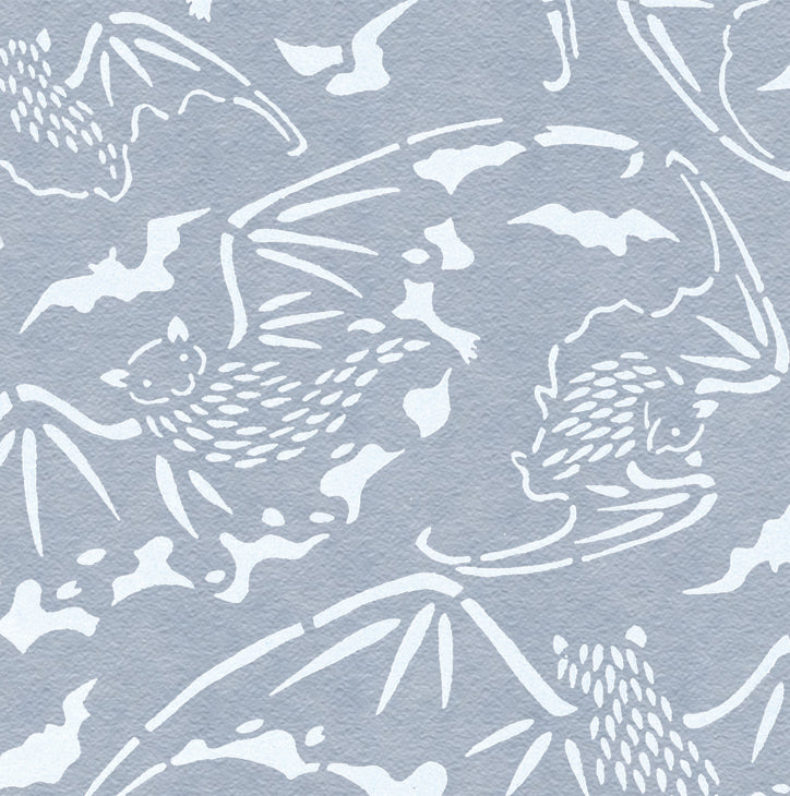 Tokyo Bats - midnight - vintage Wallpaper