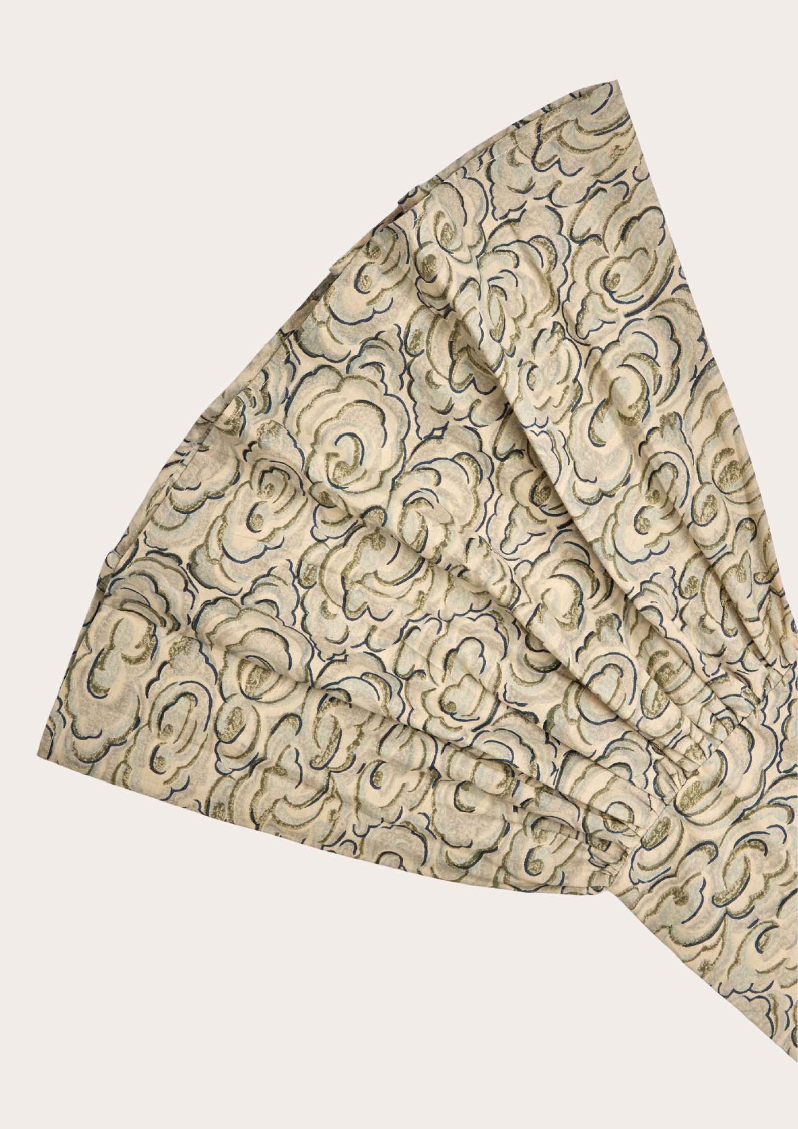 sleeve with kumo clouds pattern on a white background