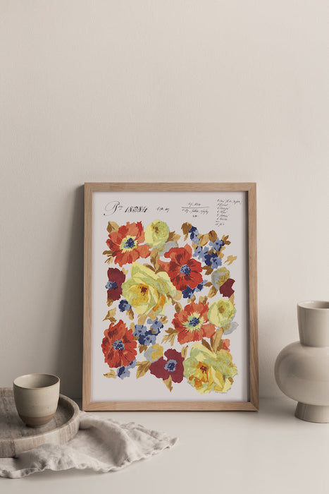 Autumnal Blooms - Vintage Archive Poster Prints