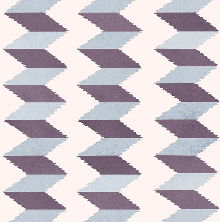 Escher Stripe - Ombre De Lune - Fabric
