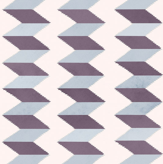 Escher Stripe - Ombre De Lune - Fabric