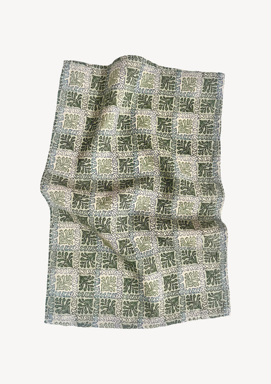 Evergreen Check  - Tea Towel