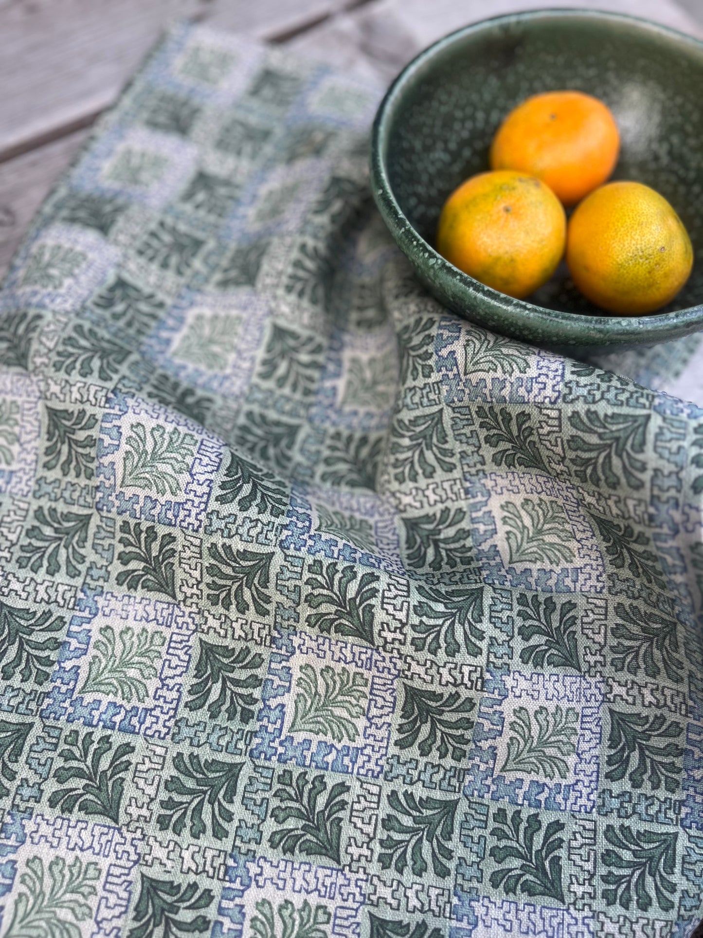 Evergreen Check  - Tea Towel