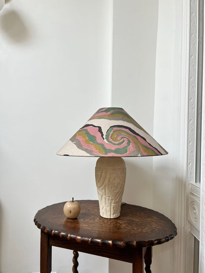 Swirls Tapered Cone Lampshade (large)