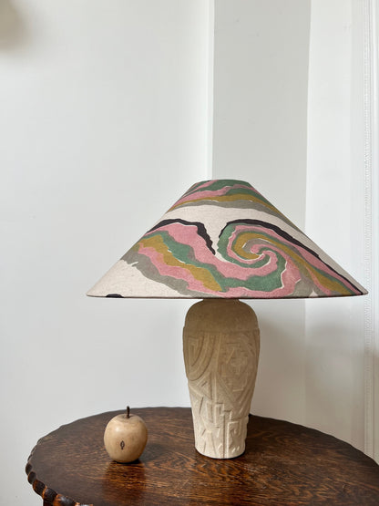 Swirls Tapered Cone Lampshade (large)