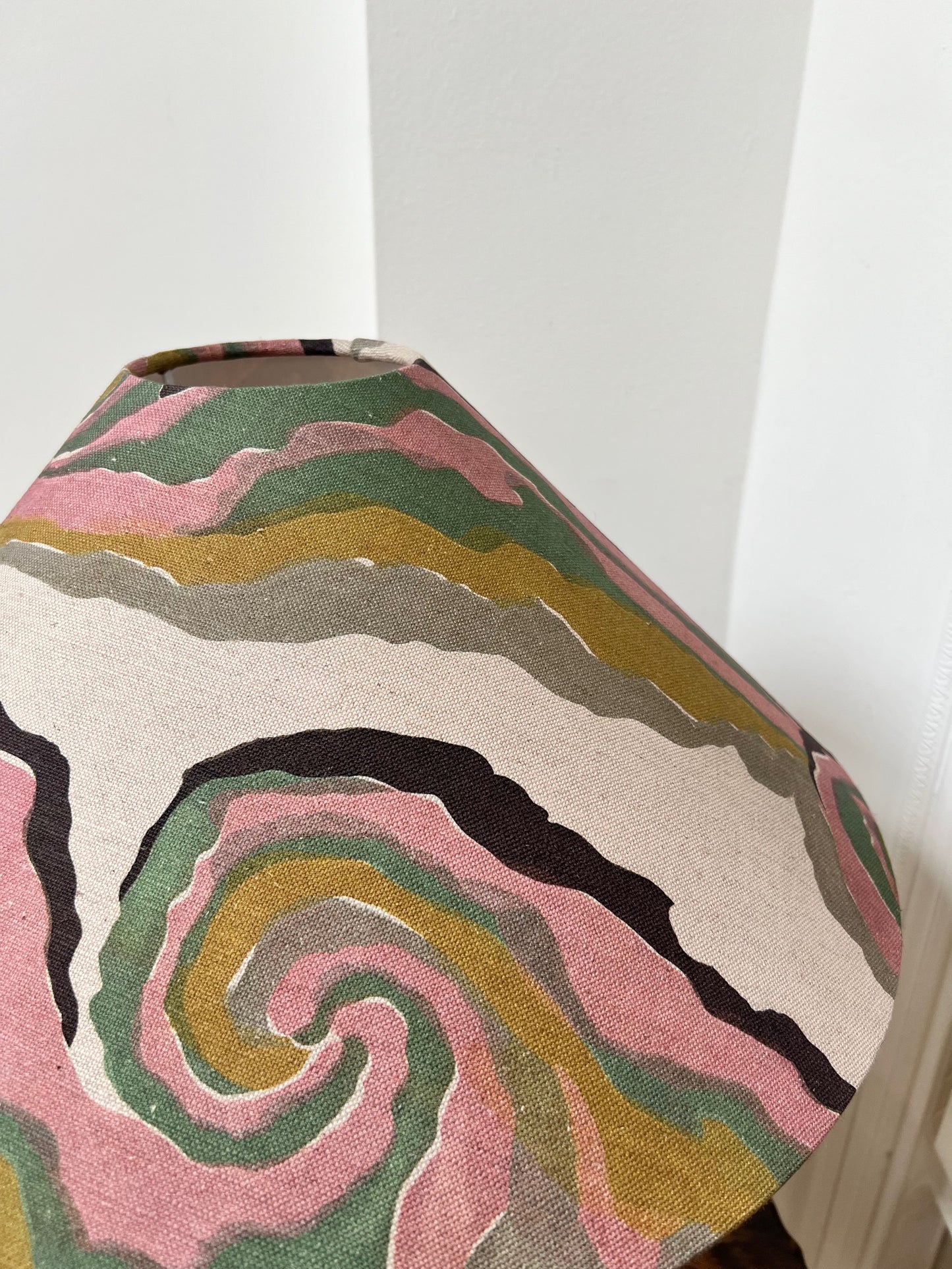 Swirls Tapered Cone Lampshade (medium)