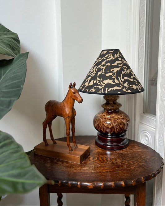 Goodbye Horses - Tapered Cone Lampshade (medium)