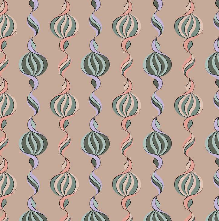 Carousel Twist - Pastel Sorbets - Wallpaper - Micaela Sharp Collaboration