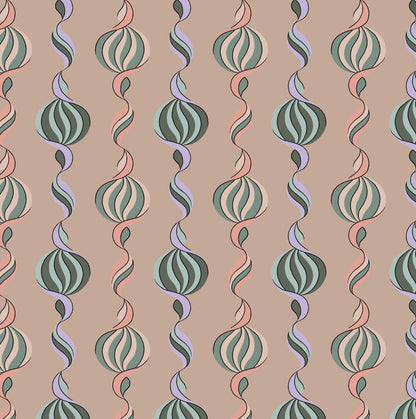 Carousel Twist - Pastel Sorbets - Wallpaper - Micaela Sharp Collaboration